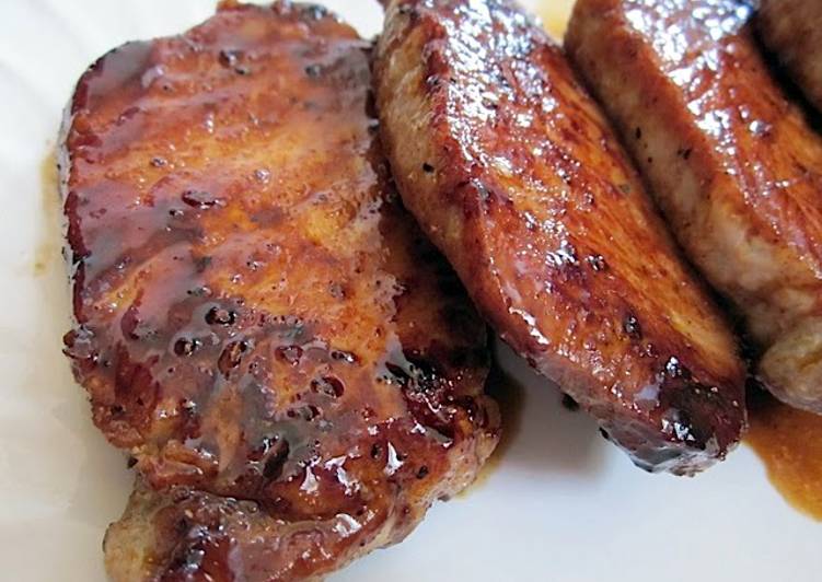 Recipe of Speedy Glazed Pork Chops