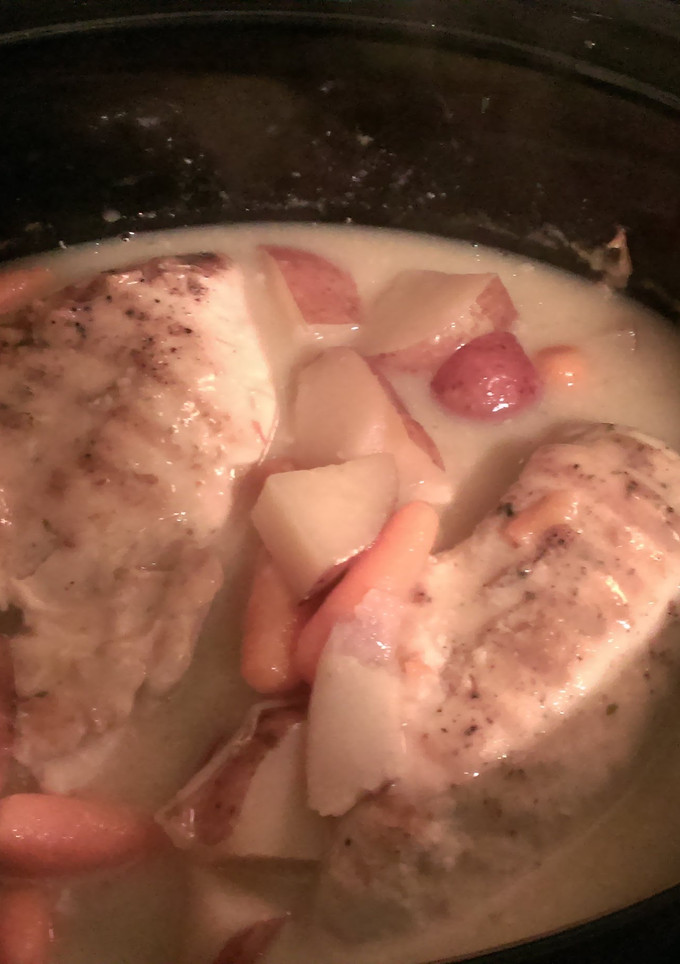 A picture of Slow Cooker Creamy Ranch Chicken.