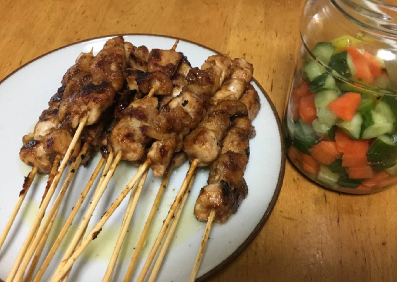 Sate Ayam almunium foil Teflon