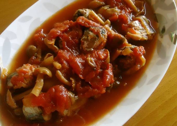 Red Sardines Simmered with Tomatoes