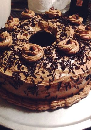A picture of Little Devil's Chocolate Bundt Cake.
