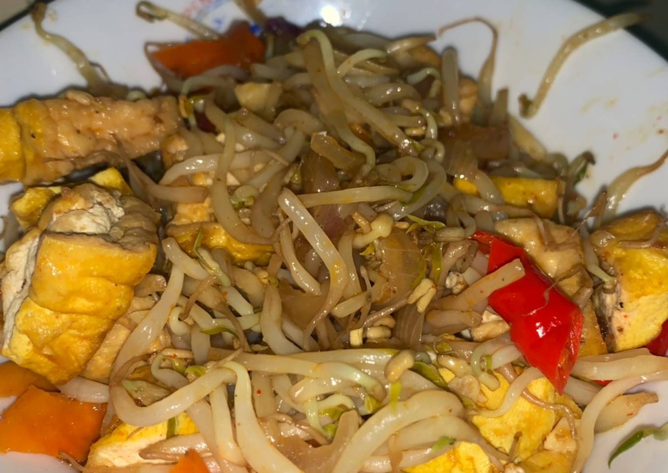 Tumis toge tahu simpel