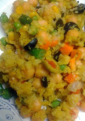 A picture of Vegetables and panko.