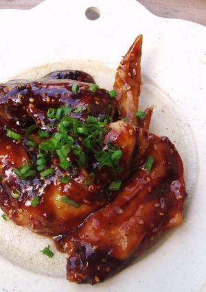 A picture of My Family's Miso Chicken Wings.