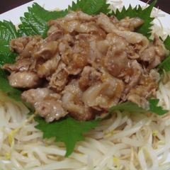 A picture of Pan-Fried Ginger Pork Belly Slices.