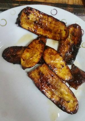 Una foto de Plátanos Caramelizados