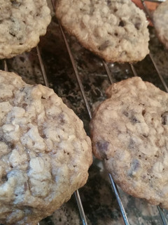 A picture of Chewy Chocolate Chip Oatmeal Cookies.
