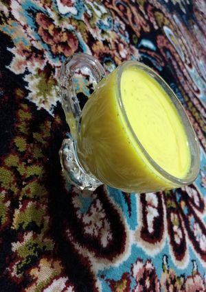 عکسی از دستور شیر زردچوبه