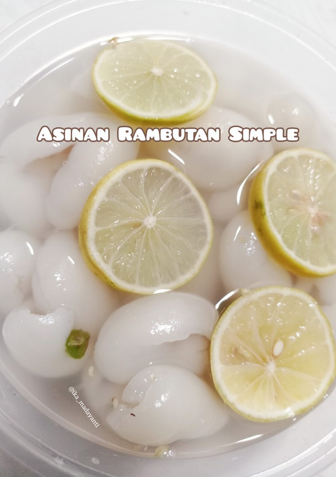 Foto resep Asinan Rambutan Simple