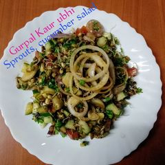 Sprouts, cucumber salad 🥗 A picture of Sprouts, cucumber salad 🥗.
