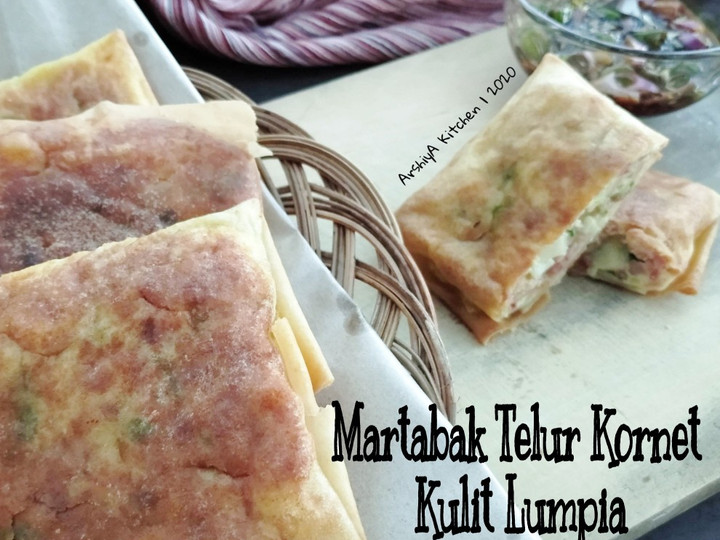 Cara Membuat Martabak Telur Kornet Kulit Lumpia Simpel