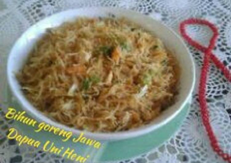 Resep Bihun Goreng Jawa Yang Gurih