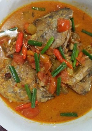 Foto resep Aseman Kepala ikan tongkol kuah santan