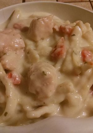 A picture of Cozy Chicken Noodle Soup.