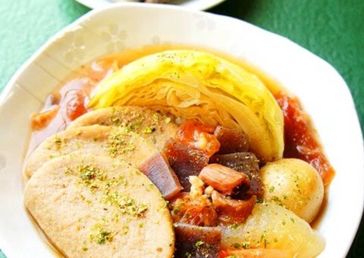 Shikuoka Oden-style Spring Veggie Pot-Au-Feu with Wasabi Sauce