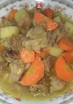 Foto resep Daging Sapi Bumbu Kuning Tanpa Santan