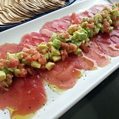 A picture of Tuna Carpaccio my version.