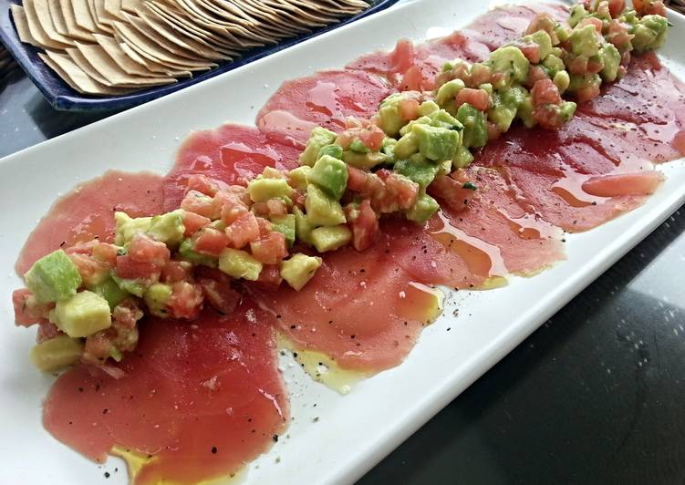 Recipe of Favorite Tuna Carpaccio my version