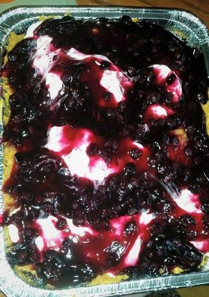 A picture of Blueberry candied yams with almonds.
