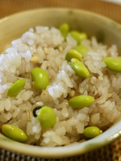 A picture of Edamame Rice.