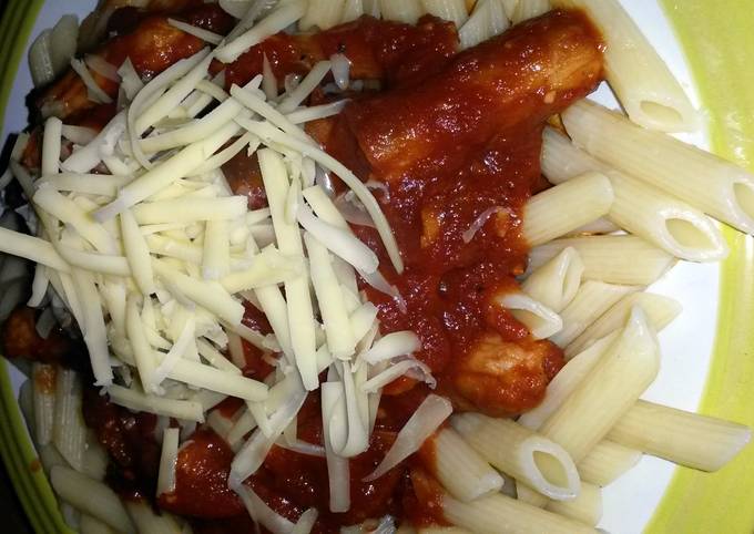 Easiest Way to Prepare Award-winning chilli sausage and mushroom pasta