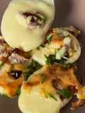 Batata Gratinada com Ovos e Bacon