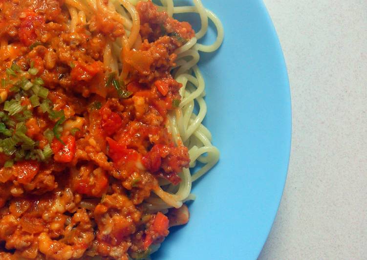 Steps to Make Award-winning spaghetti meat sauce