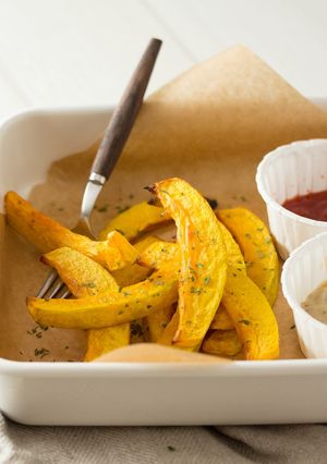 夏日無煙清爽料理 – 香烤南瓜條 的食譜成品照片