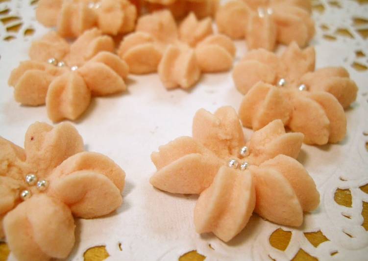 Recipe of Any-night-of-the-week Sakura Spritz Cookies