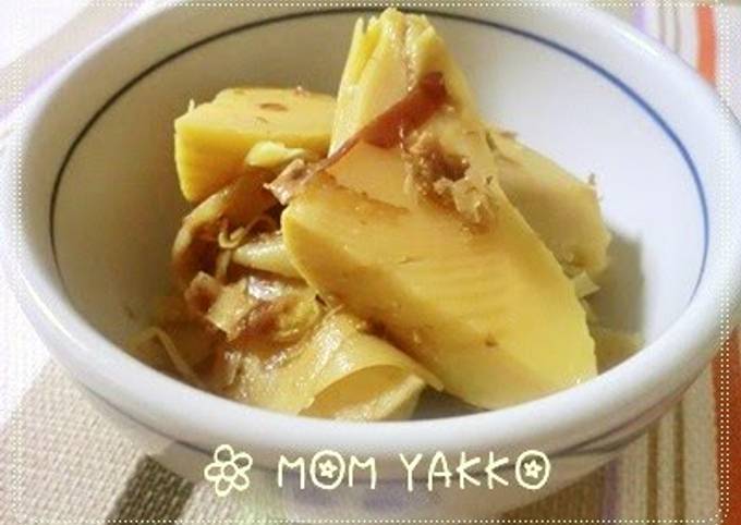 Recipe of Super Quick Homemade Spring Simmered Bamboo Shoots with Bonito Flakes