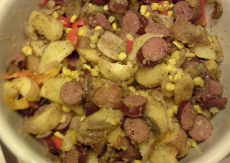 Recipe of Delicious Sausage & Potato Casserole