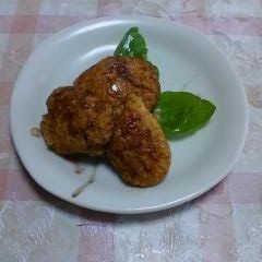 Chicken Tsukune Patties with Okara A picture of Chicken Tsukune Patties with Okara.