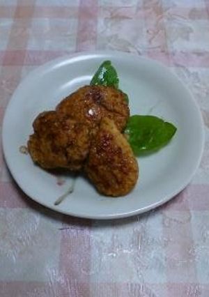 A picture of Chicken Tsukune Patties with Okara.