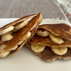 A picture of Banana 🍌 & Nutella Pancake 🥞.