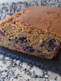 Una foto de Bizcocho de avena con arándanos