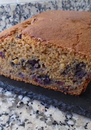 Una foto de Bizcocho de avena con arándanos