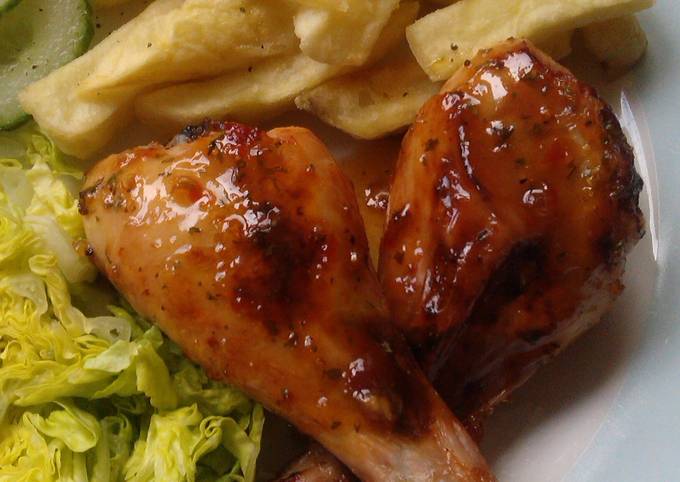Recipe of Super Quick Homemade Vickys Sticky Sweet Chilli Chicken Drumsticks, GF DF EF SF NF