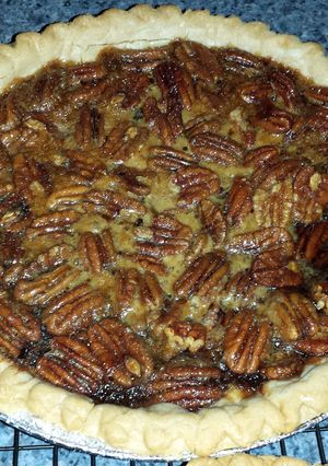 A picture of Pecan Pie with Brown Sugar.