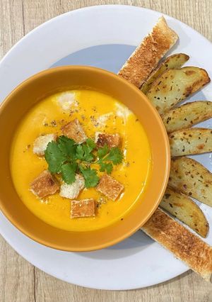 Foto resep Pumpkin Soup (Sup Labu Kuning)