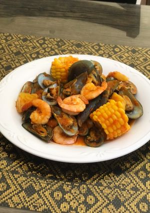 Foto resep Seafood Saus Padang