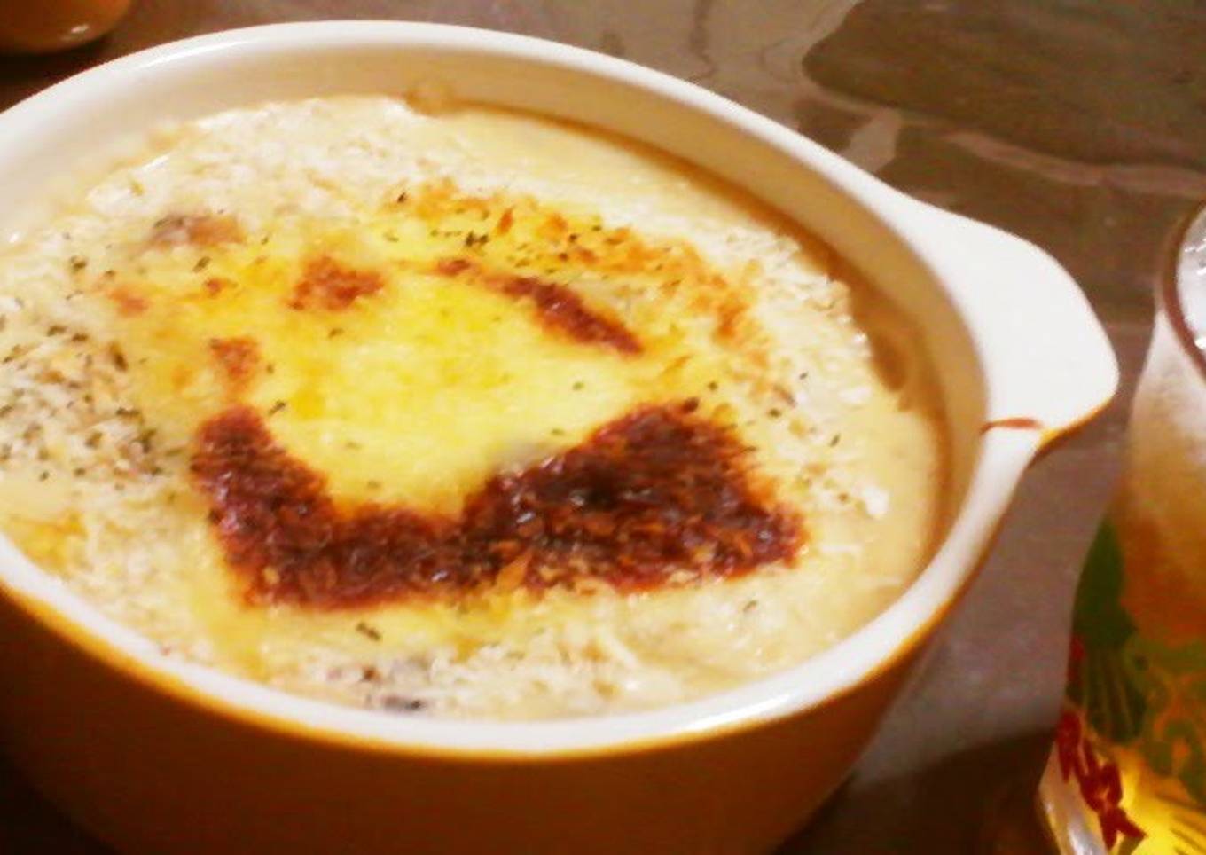 Anchovies գր Potato gratin