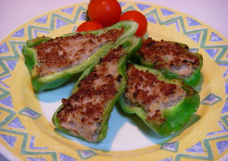 Recipe of Speedy Meat Stuffed Peppers