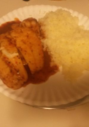 A picture of Spiced Baked whiting.