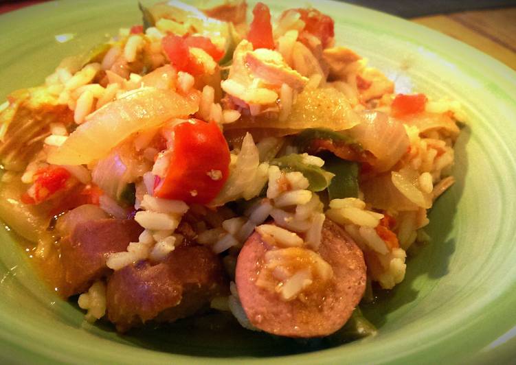 Steps to Make Quick Crock Pot Skinny Chicken Jambalaya