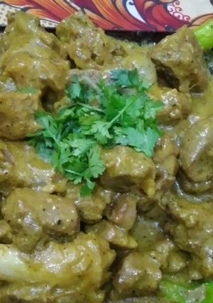 A picture of Mutton creamy karahi recipe 😋.
