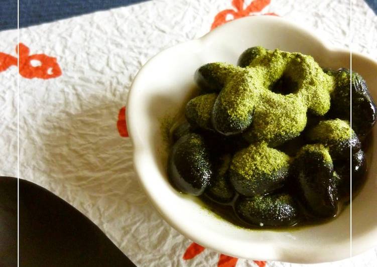 Easiest Way to Make Speedy Milky Matcha Kuro-mame