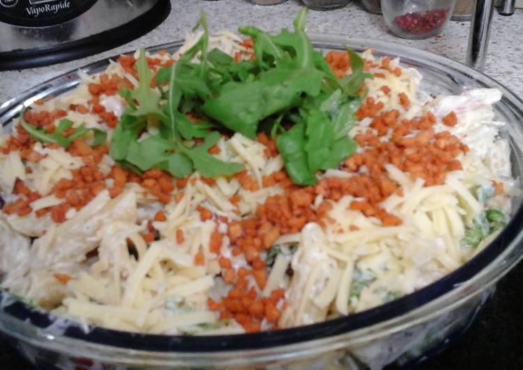 Simple Way to Make Super Quick Homemade My  Cooling  Chicken  Pasta  Salad  😀😉