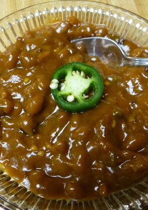 A picture of Easy Stove Top Not Baked BBQ Beans.
