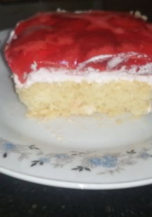 صورة لوصفة كيكة الفراولة