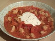 A picture of pork goulash